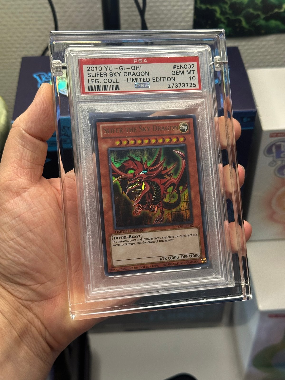 Slifer the Sky Dragon - Limited Edition PSA 10 GEM MT, Ophalen of Verzenden, Nieuw