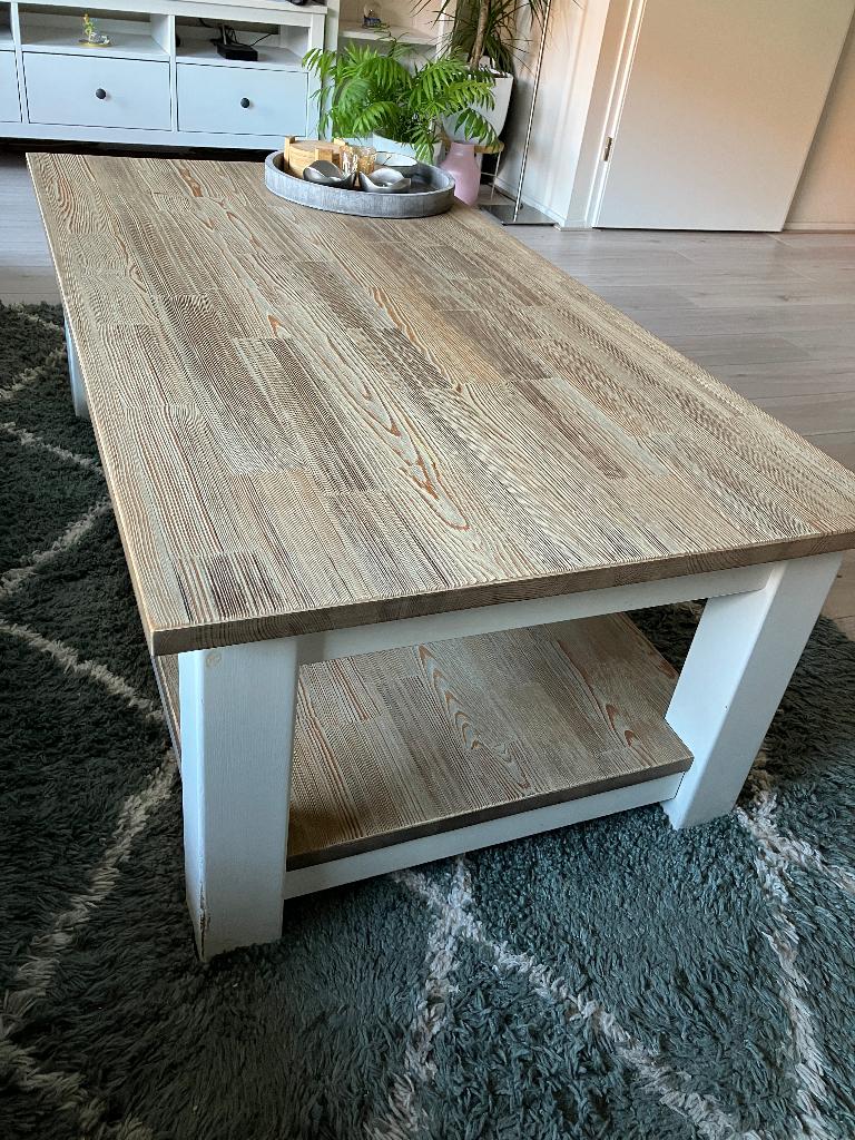 Salontafel, Huis en Inrichting, Tafels | Salontafels, Ophalen, Gebruikt, 100 tot 150 cm, Modern landelijk