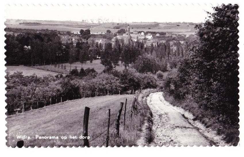 Wijlre Panorama op het Dorp Oude Gelopen Ansichtkaart 1654, Ophalen of Verzenden, 1980 tot heden, Gelopen