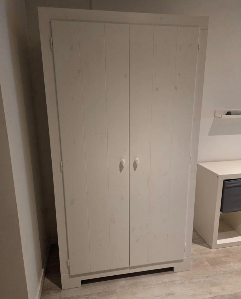 Woood hang/legkast kledingkast, Huis en Inrichting, Ophalen, Gebruikt, 100 tot 150 cm, Onbekend