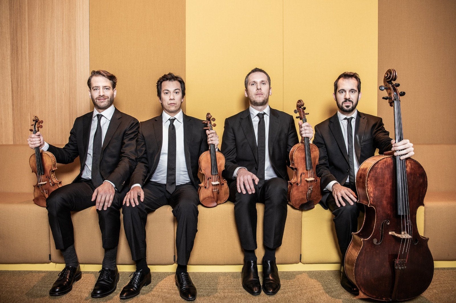 Tuinconcert Hydra kwartet kasteel Amerongen, Twee personen, Juni