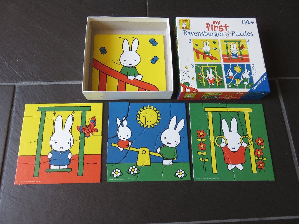 My first Nijntje puzzels 2,3,4,5 stukjes. Vanaf 1,5 jaar., Ophalen of Verzenden, Minder dan 10 stukjes, Zo goed als nieuw, 2 tot 4 jaar