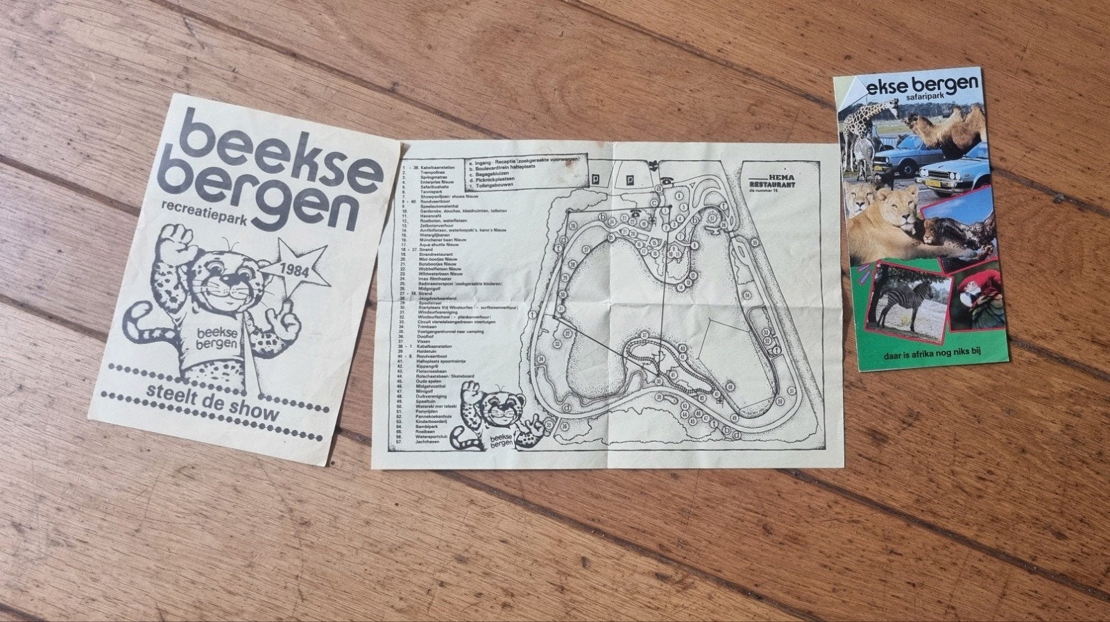 Beekse Bergen Programma & Plattegrond (Juli 1984), Ophalen of Verzenden