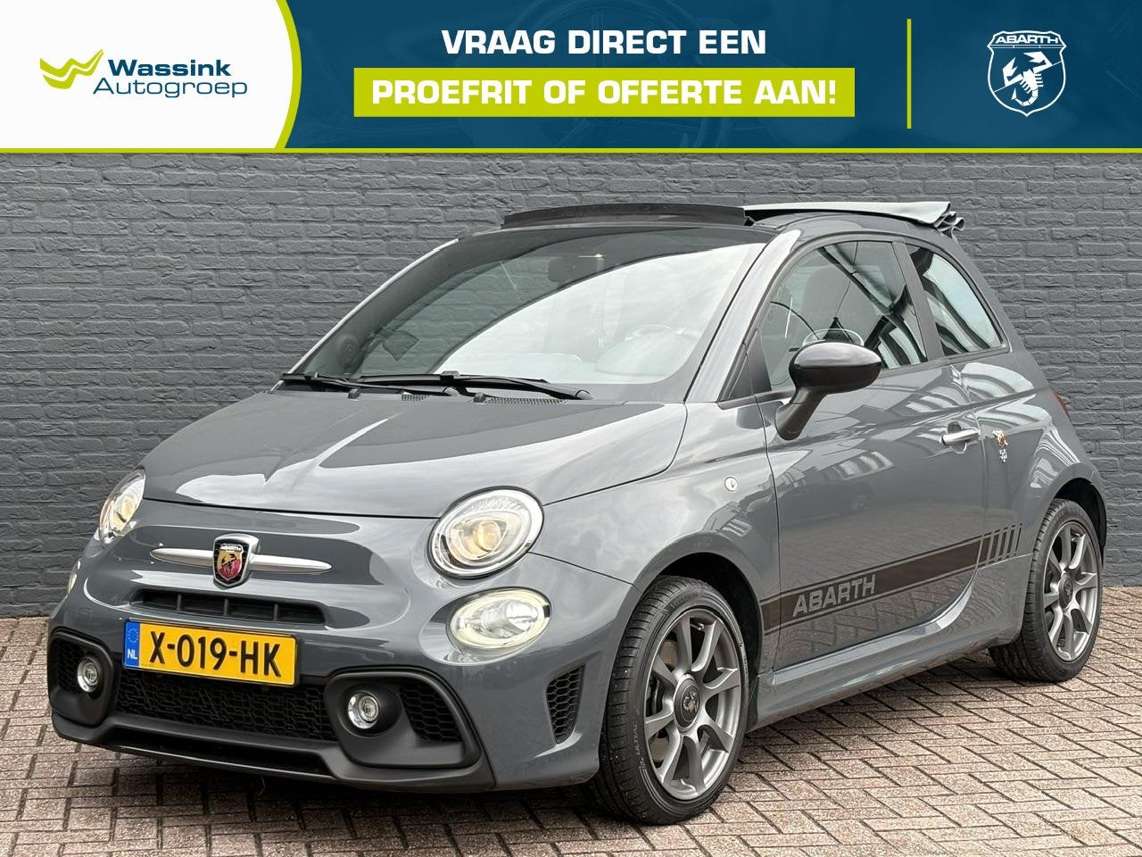Abarth 595C 1.4 T-Jet 145pk Cabrio | Carplay / Android Auto, Auto's, Voorwielaandrijving, 145 pk, Stof, 4 cilinders