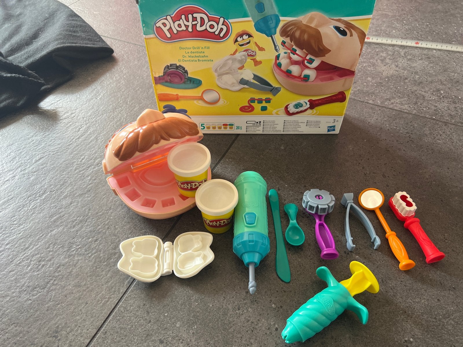 Play-Doh Dokter Drill 'n Fill Tandarts Speelset, Ophalen of Verzenden, Gebruikt, Knutselen