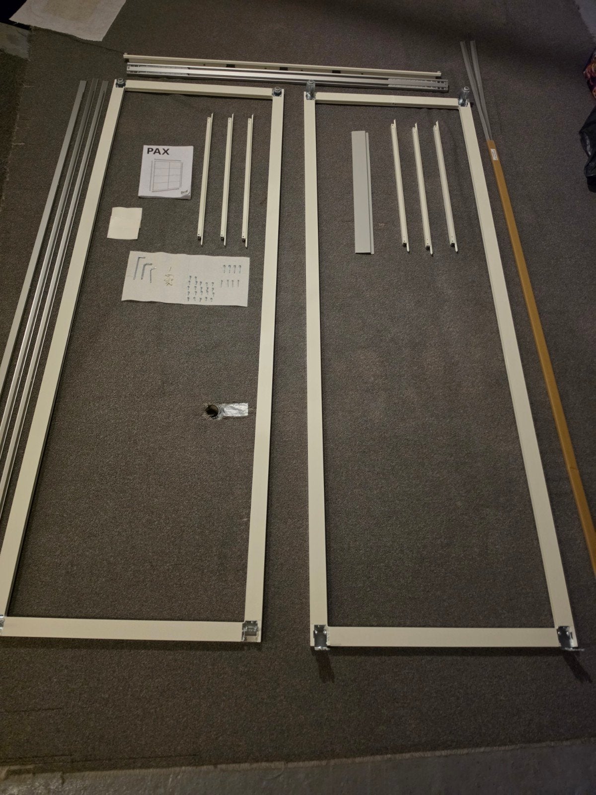 Schuifdeurframe met rail / Pax kast Ikea, wit 150x236 c, Ophalen, 200 cm of meer, 150 tot 200 cm, Nieuw