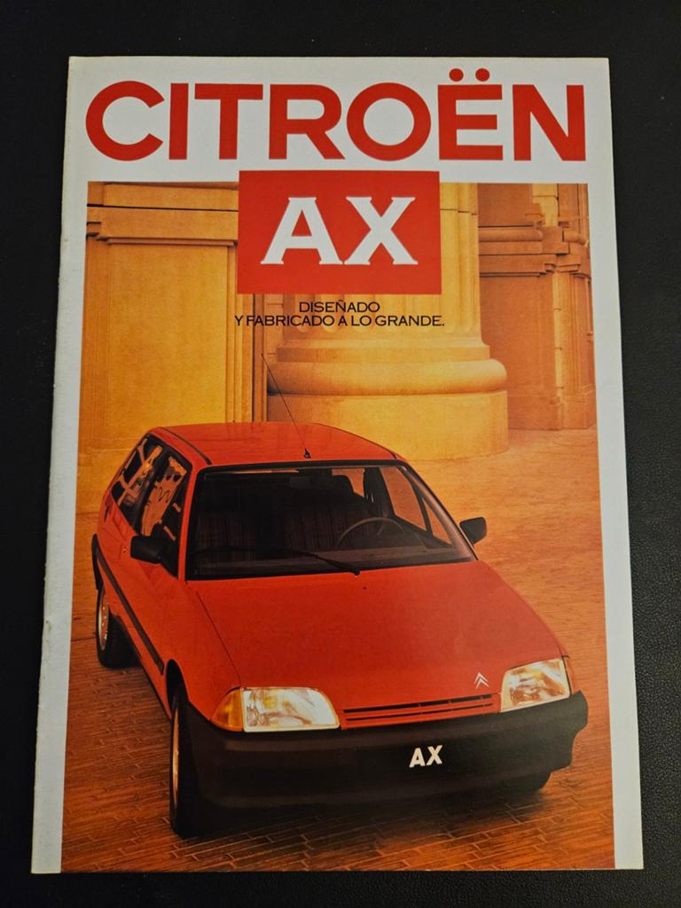 Brochure Citroën AX 1987 Spanje, Ophalen of Verzenden, Zo goed als nieuw, Citroën