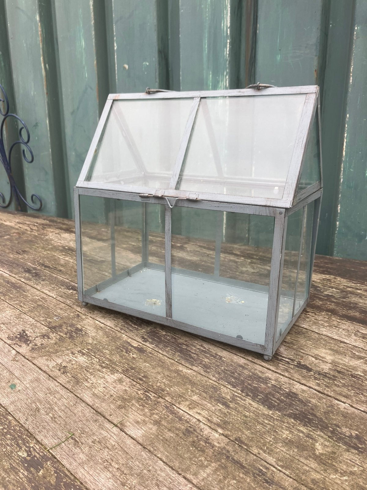 Kleine binnen kas, Ophalen, Gebruikt, Zilver, Glas