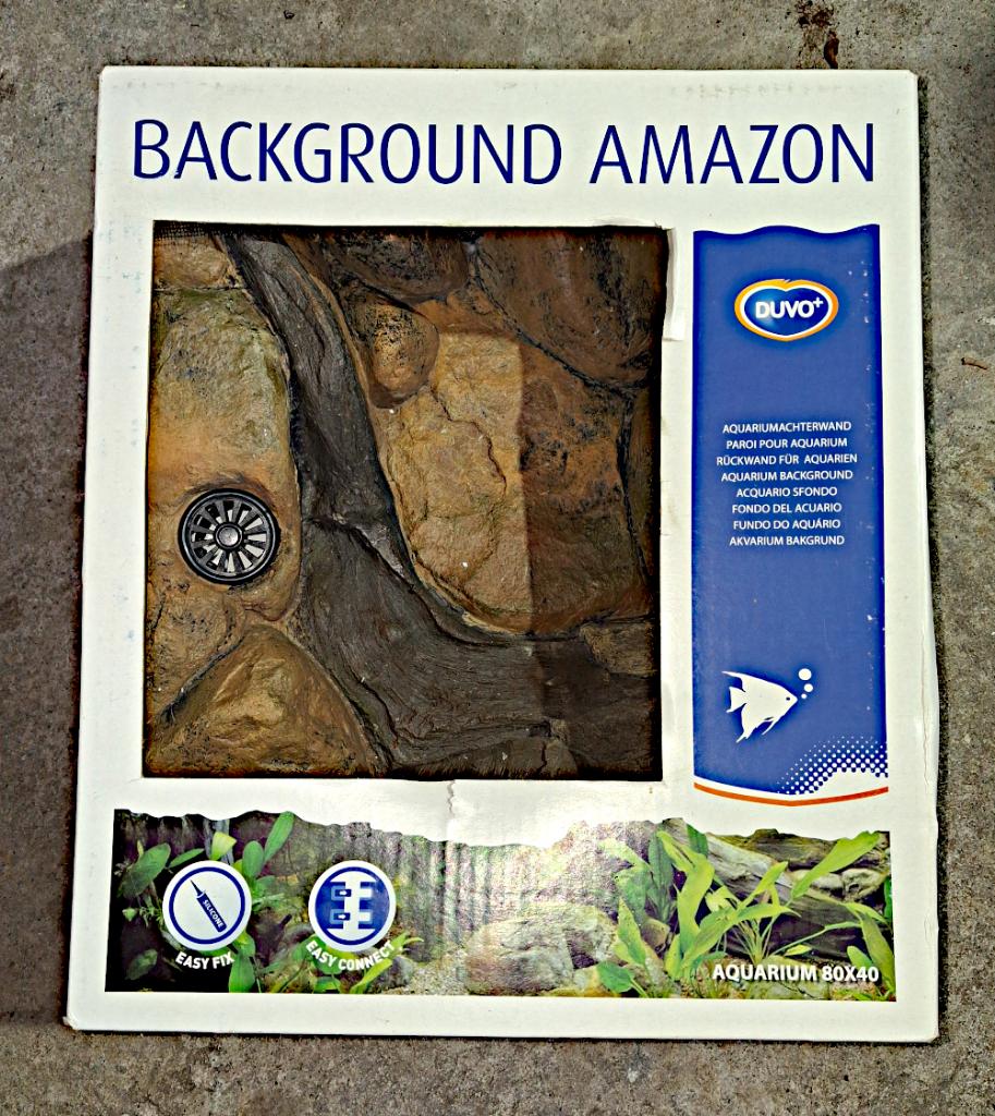 3D Amazone Aquarium Achterwand (80x40) – 2-delig, Ophalen, Nieuw, Overige typen