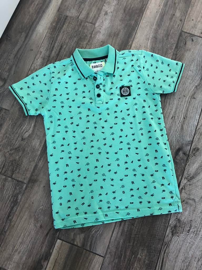 💙 RAVAGIO Mt 152 158 polo shirt groen PALMBOOM jongen, Ophalen of Verzenden, Zo goed als nieuw, Jongen, Shirt of Longsleeve