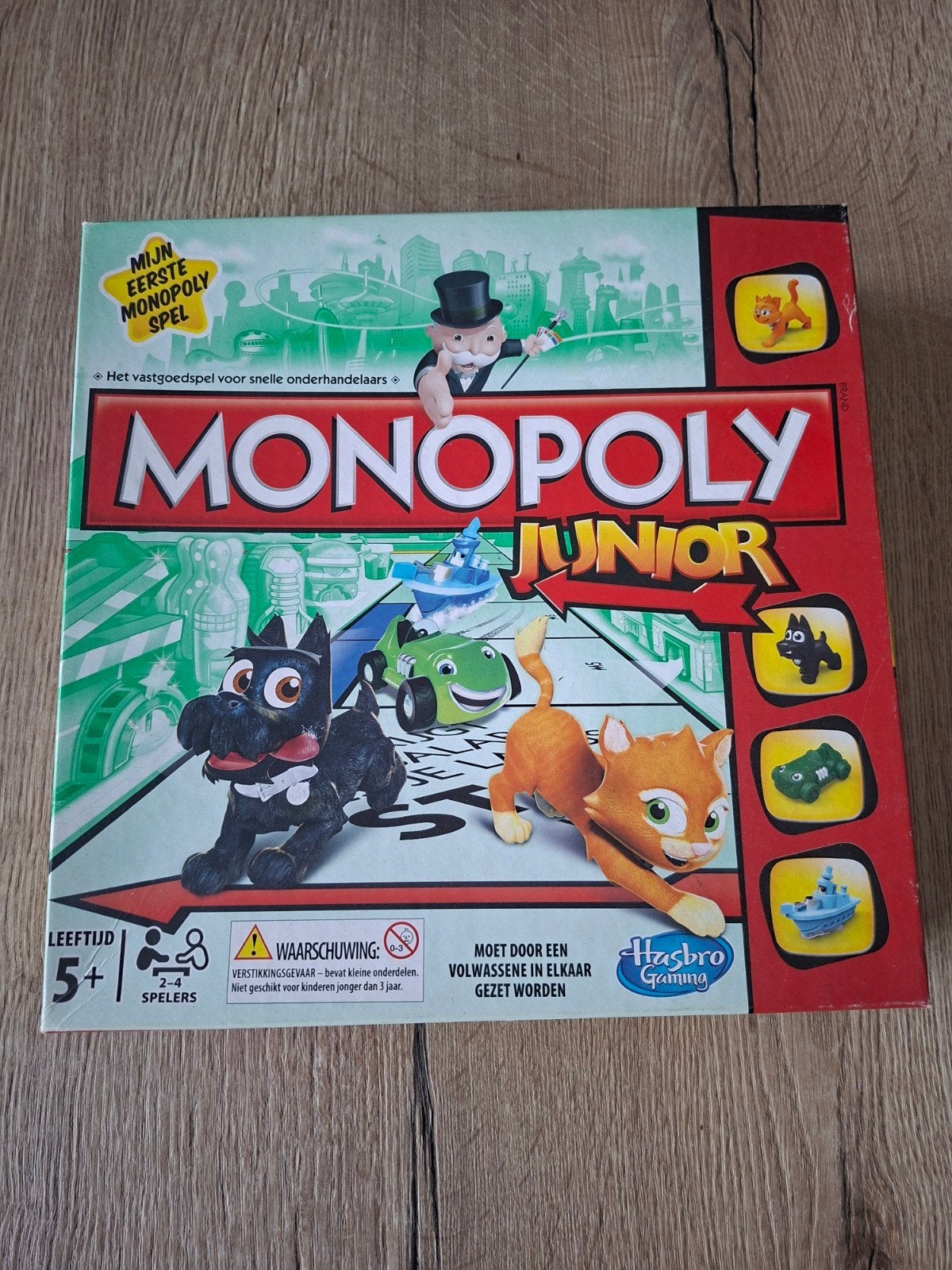 Monopoly Junior - Mijn Eerste Monopoly Spel, Drie of vier spelers, Ophalen of Verzenden, Zo goed als nieuw, Hasbro Gaming