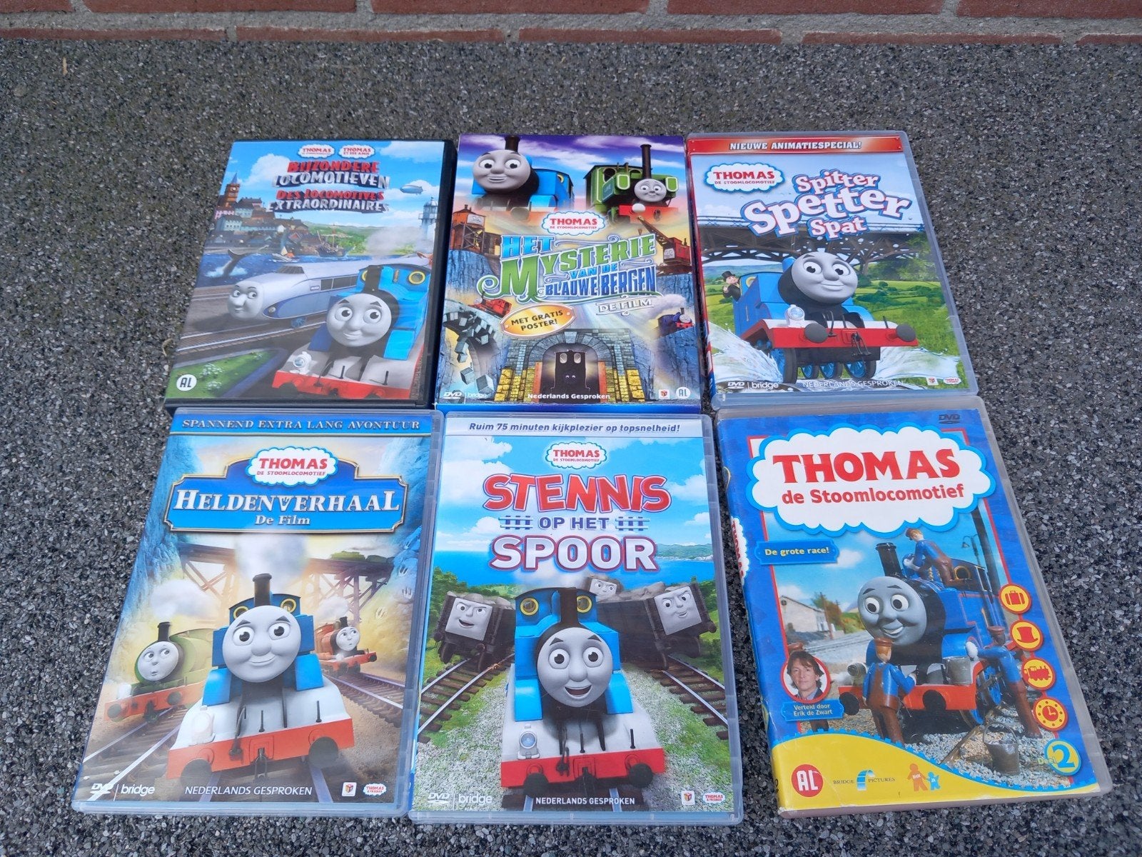 6x dvd Thomas de trein - stoomlocomotief  Nederlands talig, Gebruikt, Animatie, Alle leeftijden, Tv-serie