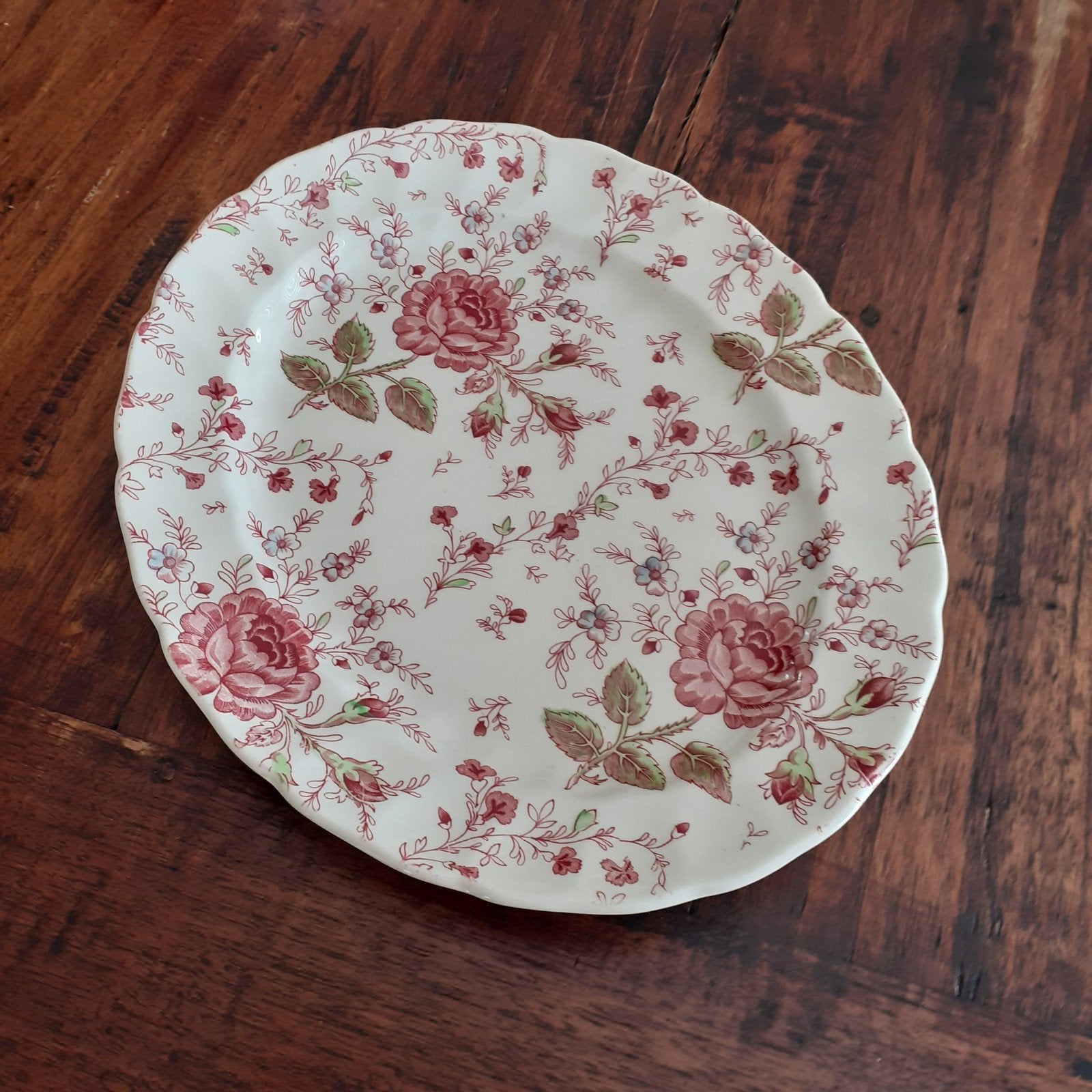 Johnson Brothers/Bros ROSE CHINTZ  Vleesschotel 30 x 25 cm, Overige merken, Landelijk/Boerenbont, Ophalen of Verzenden, Aardewerk