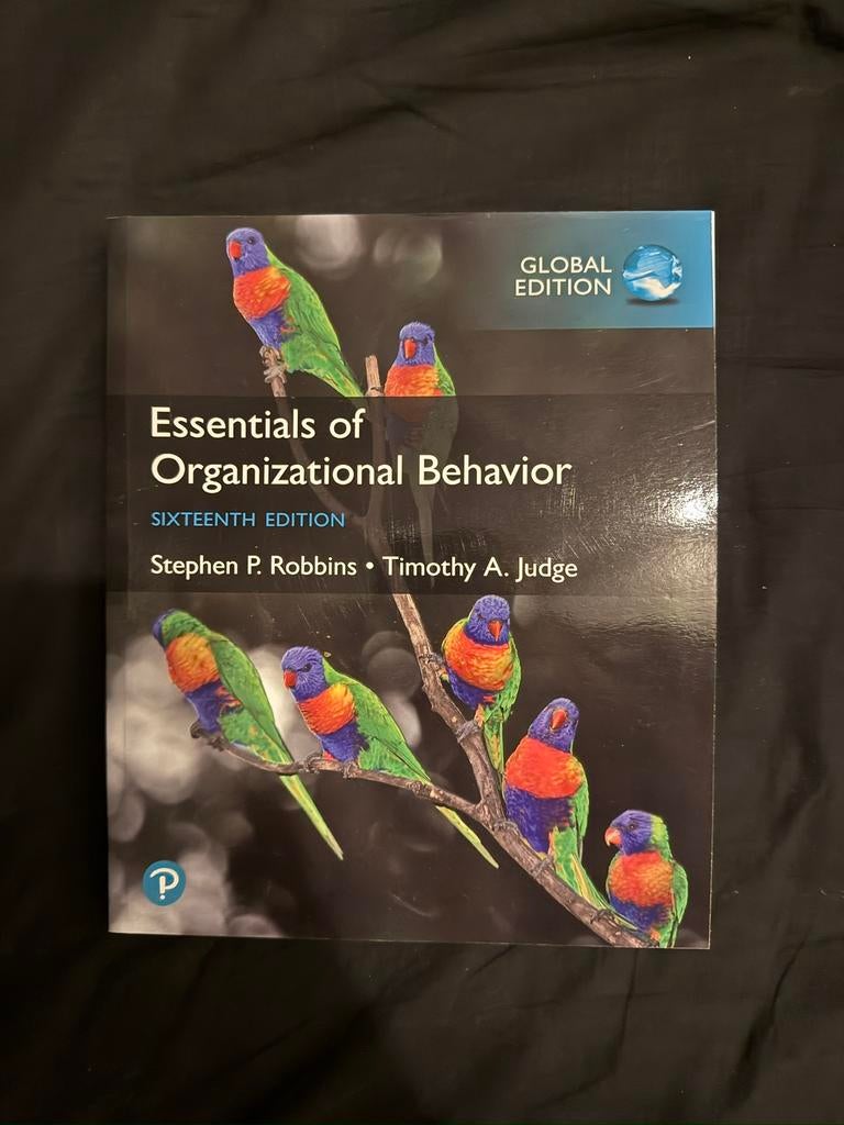 Essentials of Organizational Behavior 16th Edition, Ophalen of Verzenden, Zo goed als nieuw, Programmeertaal of Theorie