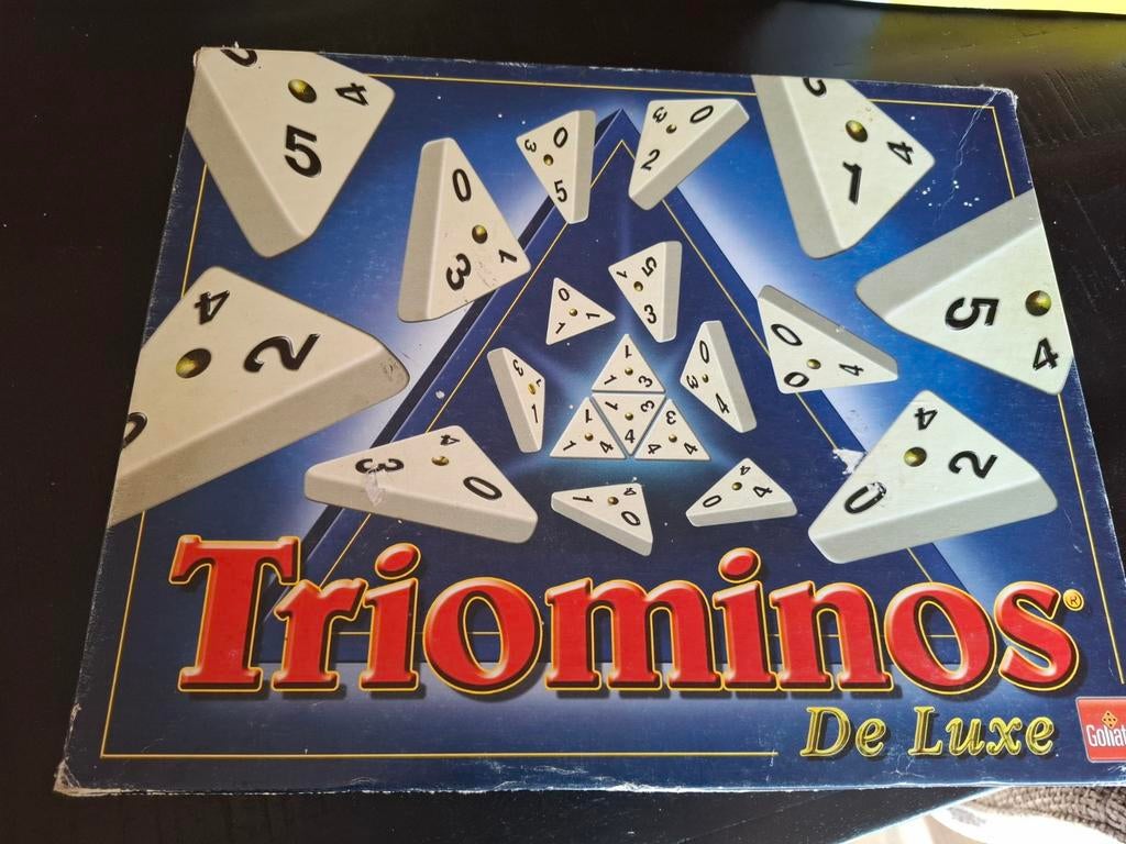 Triominos de luxe, Een of twee spelers, Ophalen of Verzenden, Gebruikt, Goliath