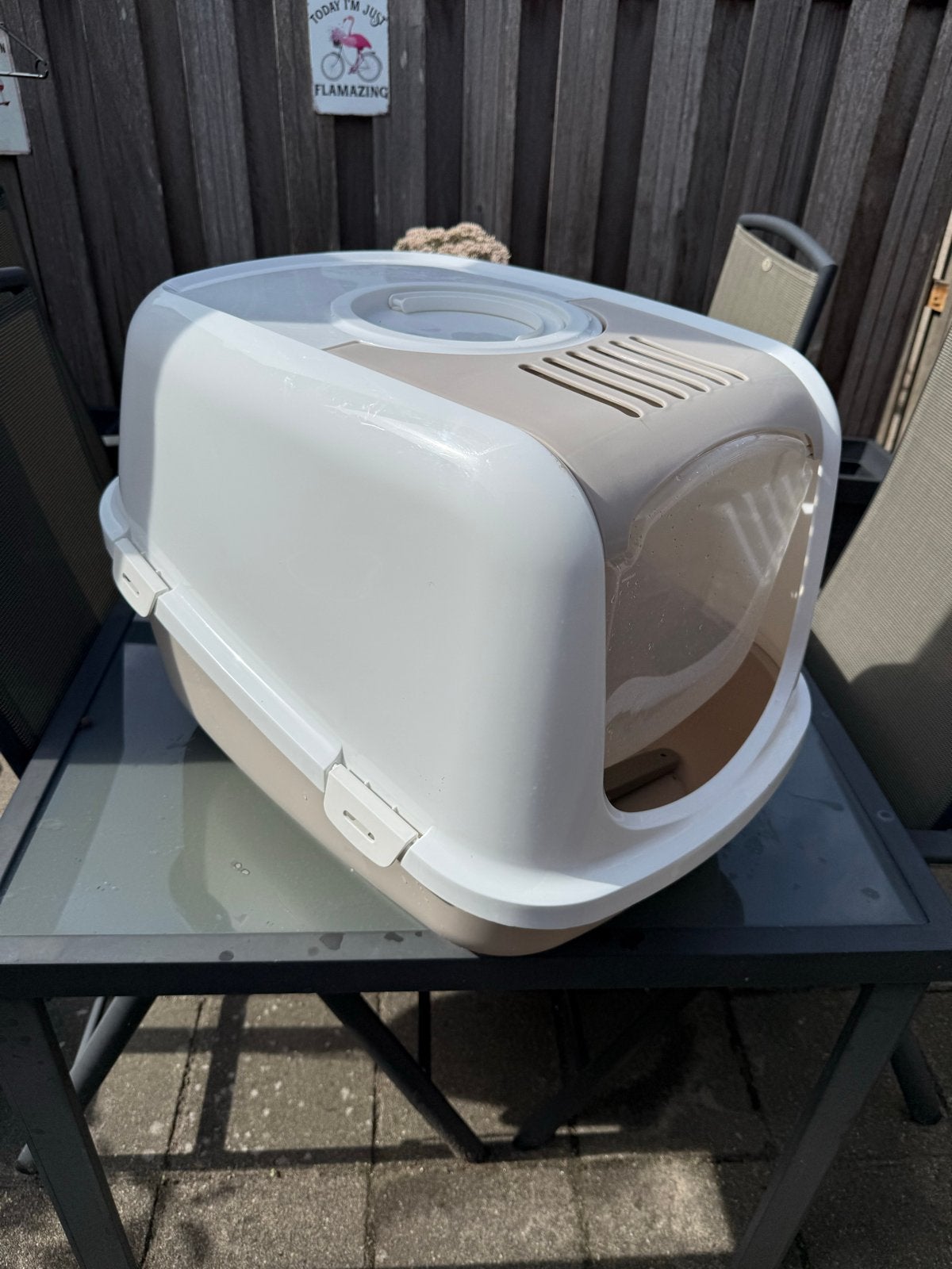 Kattenbak XXL, Ophalen, Zo goed als nieuw, Gesloten
