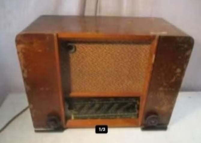 Zeldzame Antieke Houten Radio van Soniclair - type 548, Antiek en Kunst, Ophalen of Verzenden