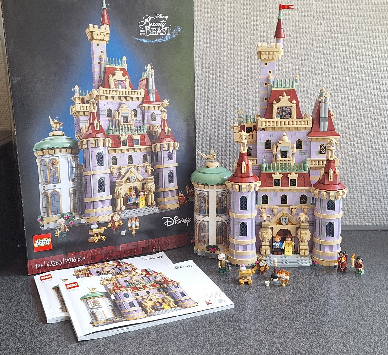 LEGO Disney Kasteel van Belle en het Beest (43263), Lego, Ophalen of Verzenden, Zo goed als nieuw, Disney