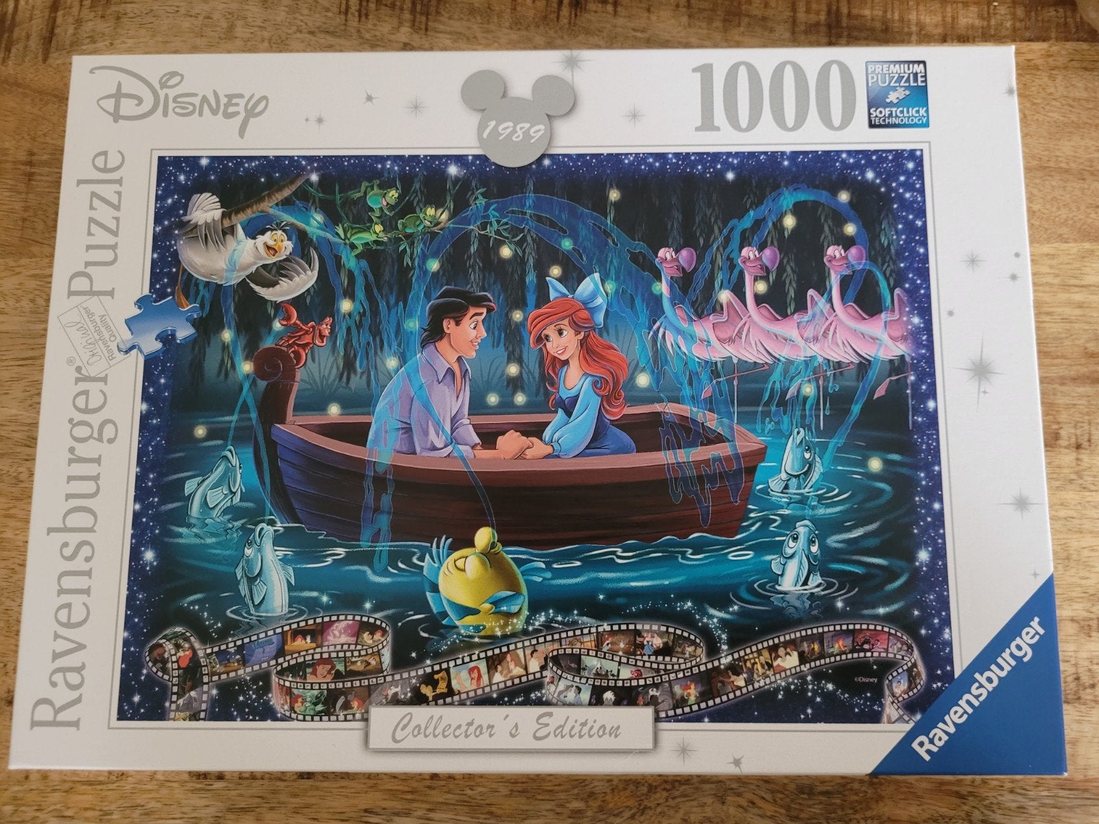 Disney Ravensburger Puzzel 1000 Stukjes - Ariël, Ophalen, 500 t/m 1500 stukjes, Zo goed als nieuw, Legpuzzel