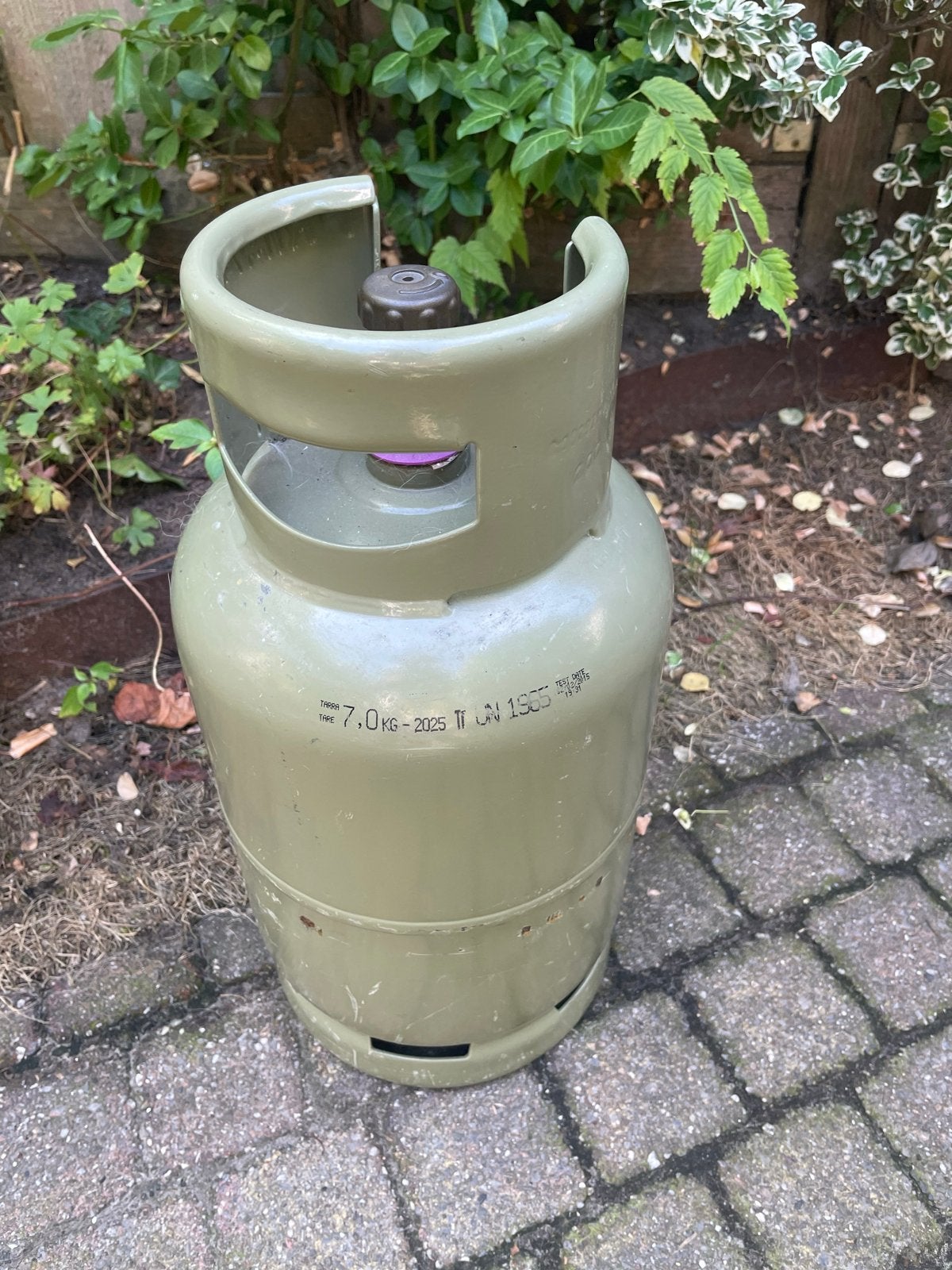 Lege gasfles 7.0kg voor navullen of projecten, Ophalen, Gebruikt