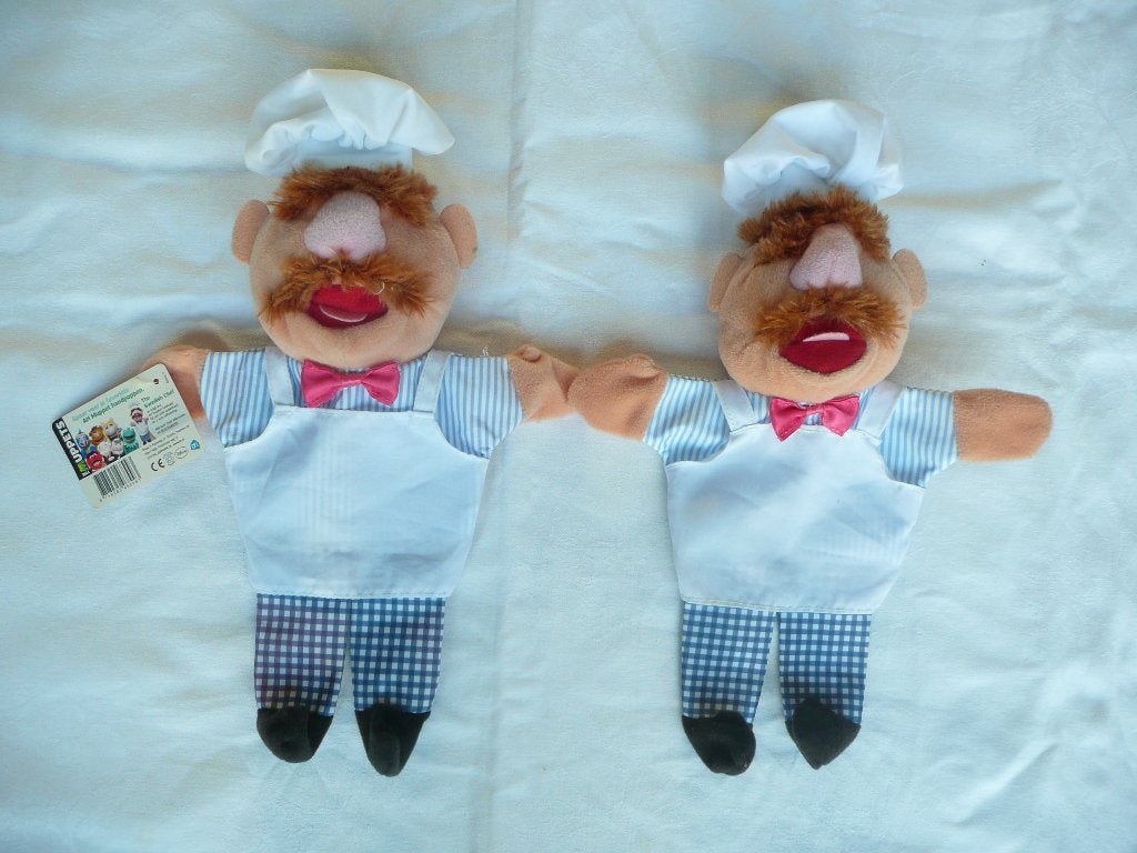Handpop Swedish Chef Jim Henson Muppets, nieuw, 2x, Ophalen of Verzenden, Nieuw, Pop