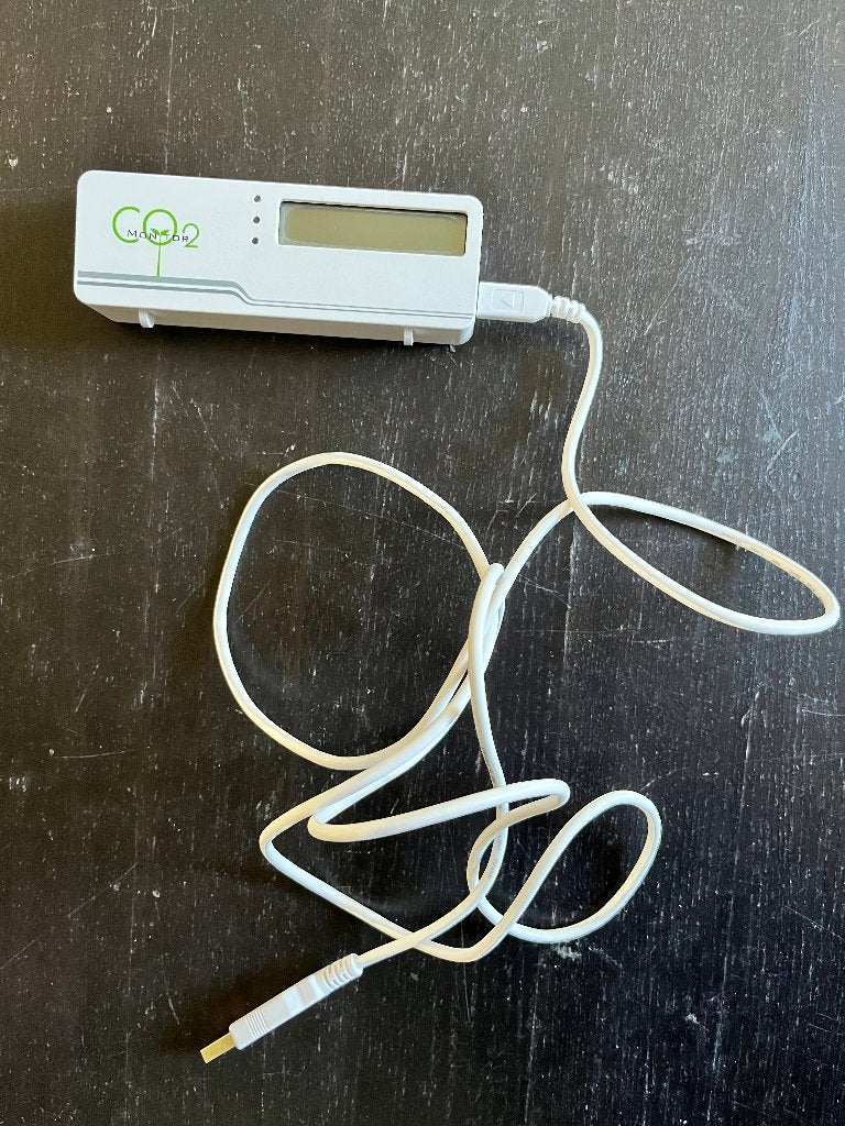 CO2 meter + thermometer Dostmann zgan, Ophalen of Verzenden, Zo goed als nieuw
