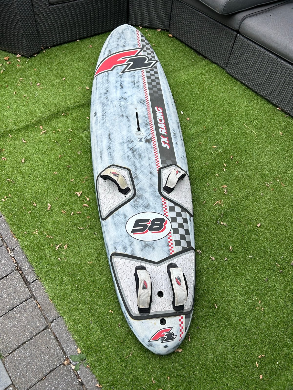 Complete windsurfer set inclusief alle toebehoren, Gebruikt, Minder dan 250 cm, Complete set, Met mast
