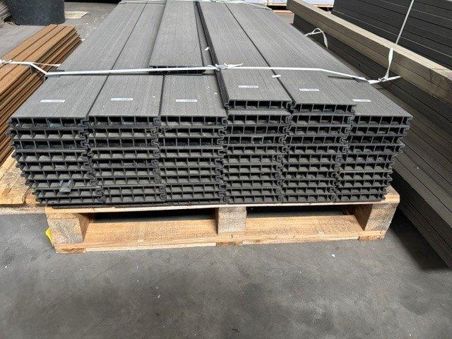 Duofuse Tand en groef plank 27x150x1800 mm Graphite Black, Ophalen, Nieuw, 180 tot 250 cm, Planken