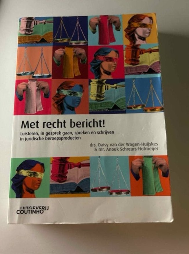 Met recht bericht! Juridische communicatie, Boeken, Ophalen, Gamma, Zo goed als nieuw, HBO