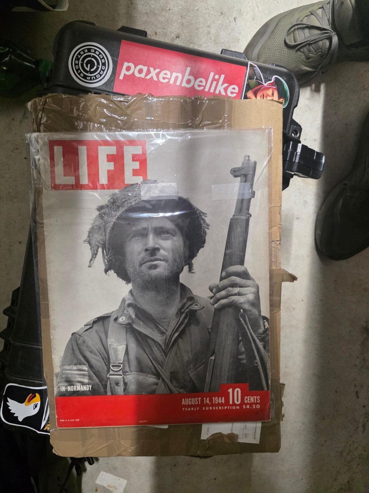 Life magazine airborne 82 14 augustus 1944, Ophalen of Verzenden, Landmacht, Amerika, Boek of Tijdschrift