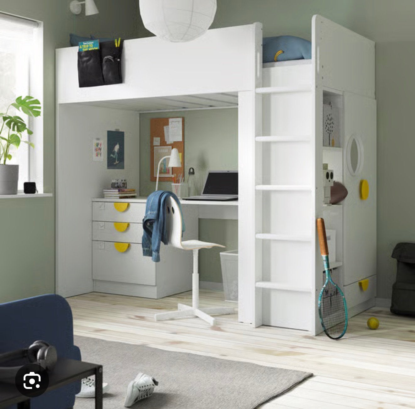 Hoogslaper IKEA, Ophalen, Eenpersoons, Zo goed als nieuw, 90 cm
