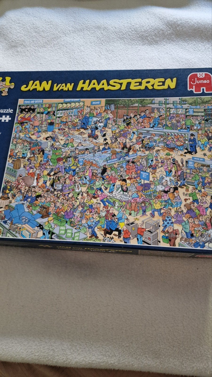 Jan van Haasteren  de drogisterij, Ophalen, 500 t/m 1500 stukjes, Zo goed als nieuw, Legpuzzel