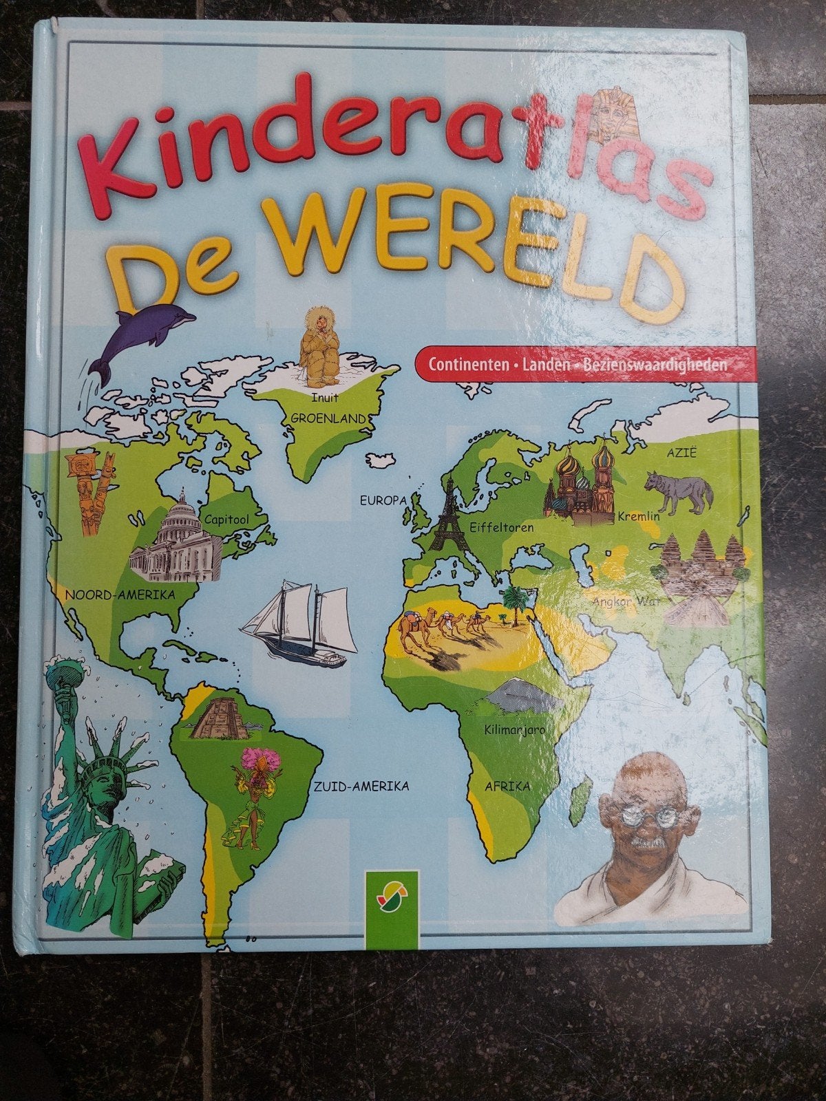 Kinderatlas - de wereld, Ophalen of Verzenden, Zo goed als nieuw
