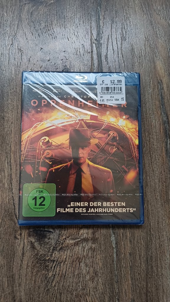 Oppenheimer Blu-Ray, Ophalen of Verzenden, Nieuw in verpakking, Drama