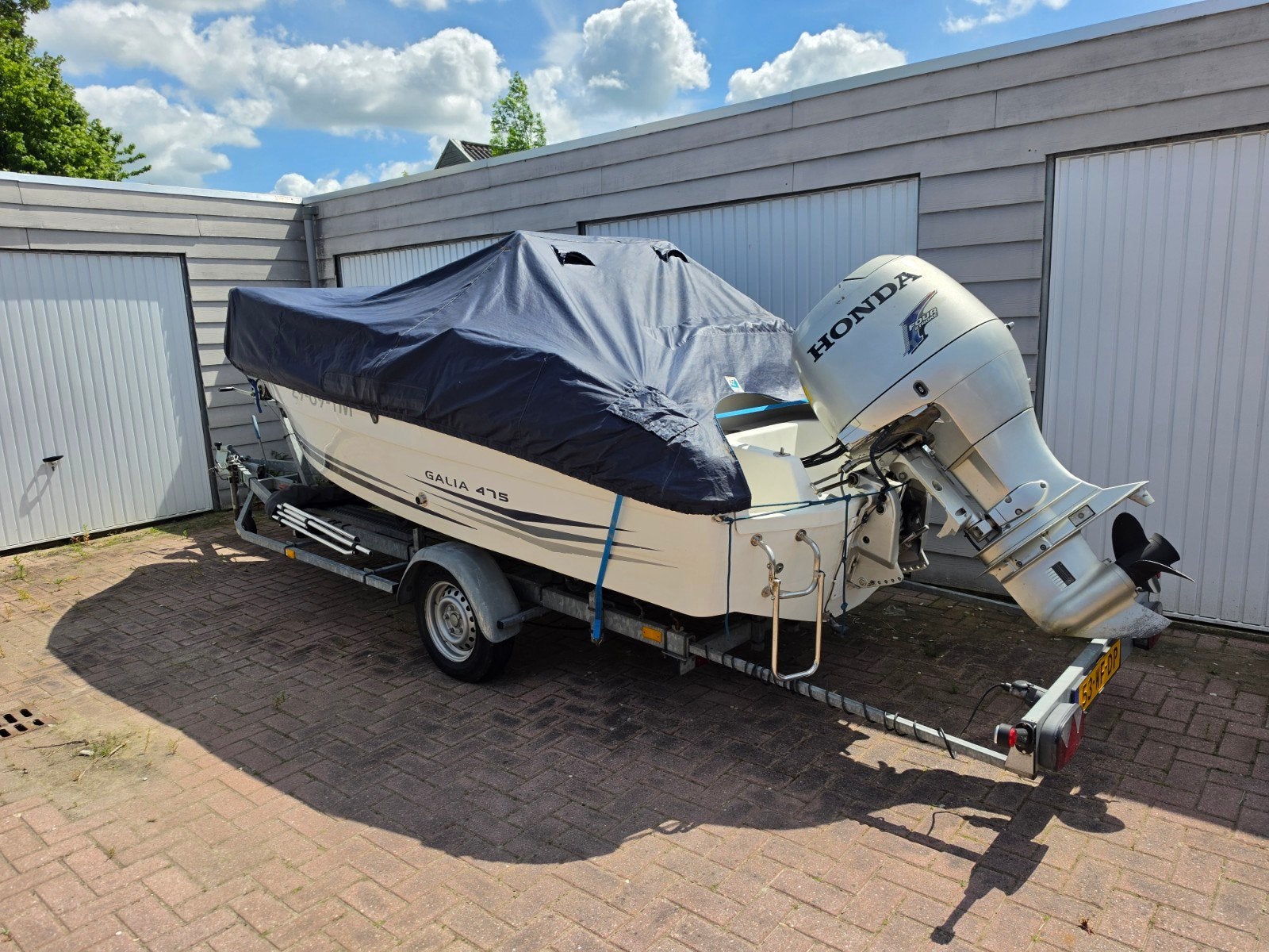 Nette consoleboot 90pk honda, Watersport en Boten, Ophalen of Verzenden