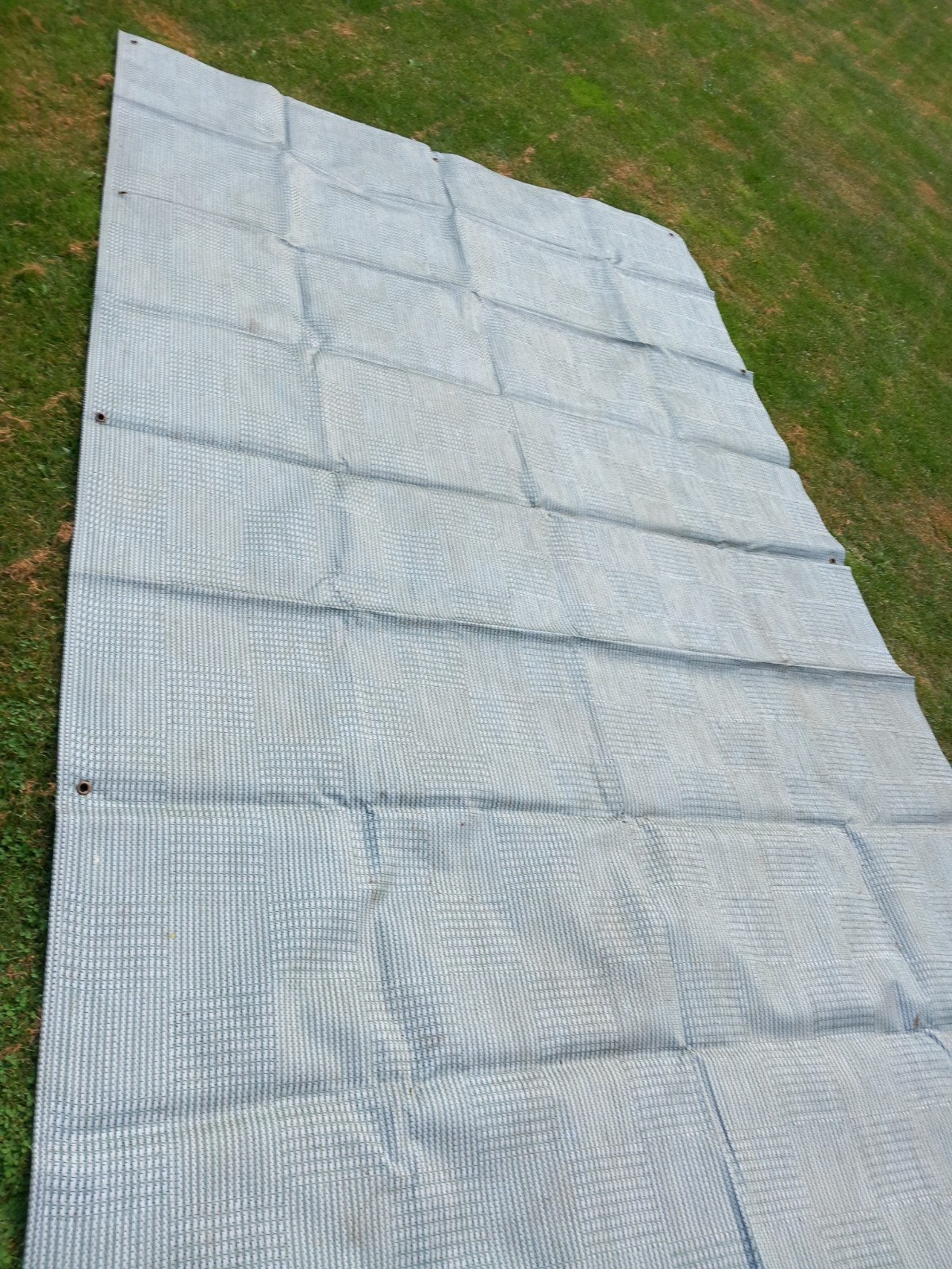 Grondzeil / Tenttapijt 340 x 205 cm met oogjes, Caravans en Kamperen, Ophalen of Verzenden, Gebruikt