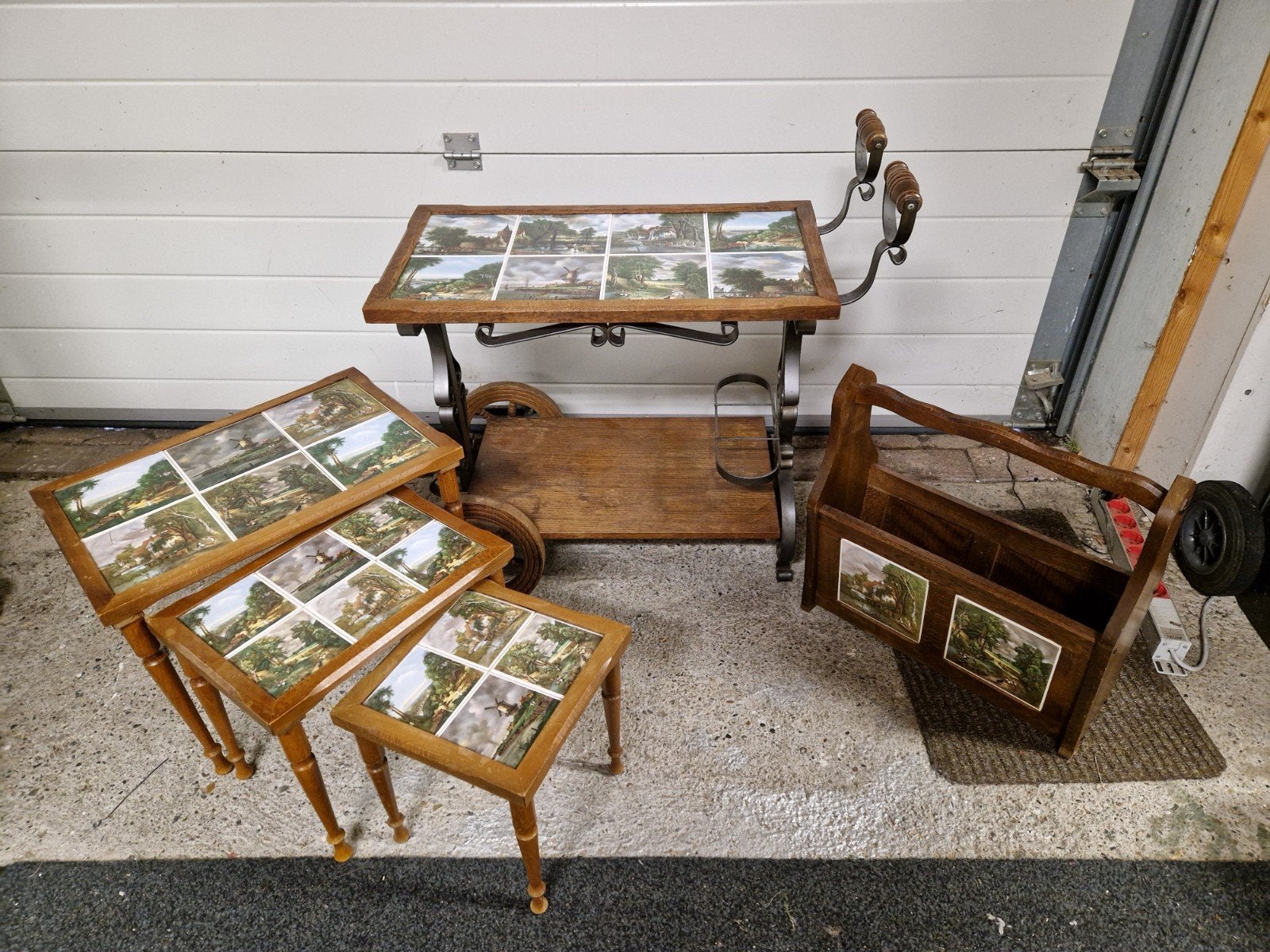 Zeer mooie retro vintage antieke set, Ophalen