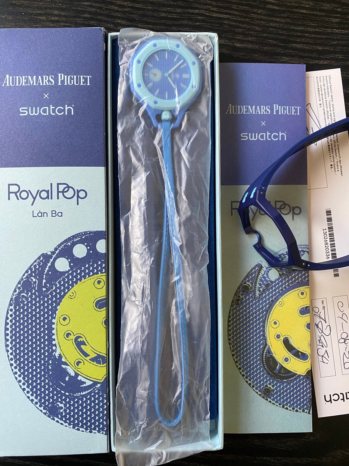 Audemars Piguet x Swatch Royal Pop Làn Ba Zakhorloge, Swatch, Nieuw, Ophalen of Verzenden, Kunststof