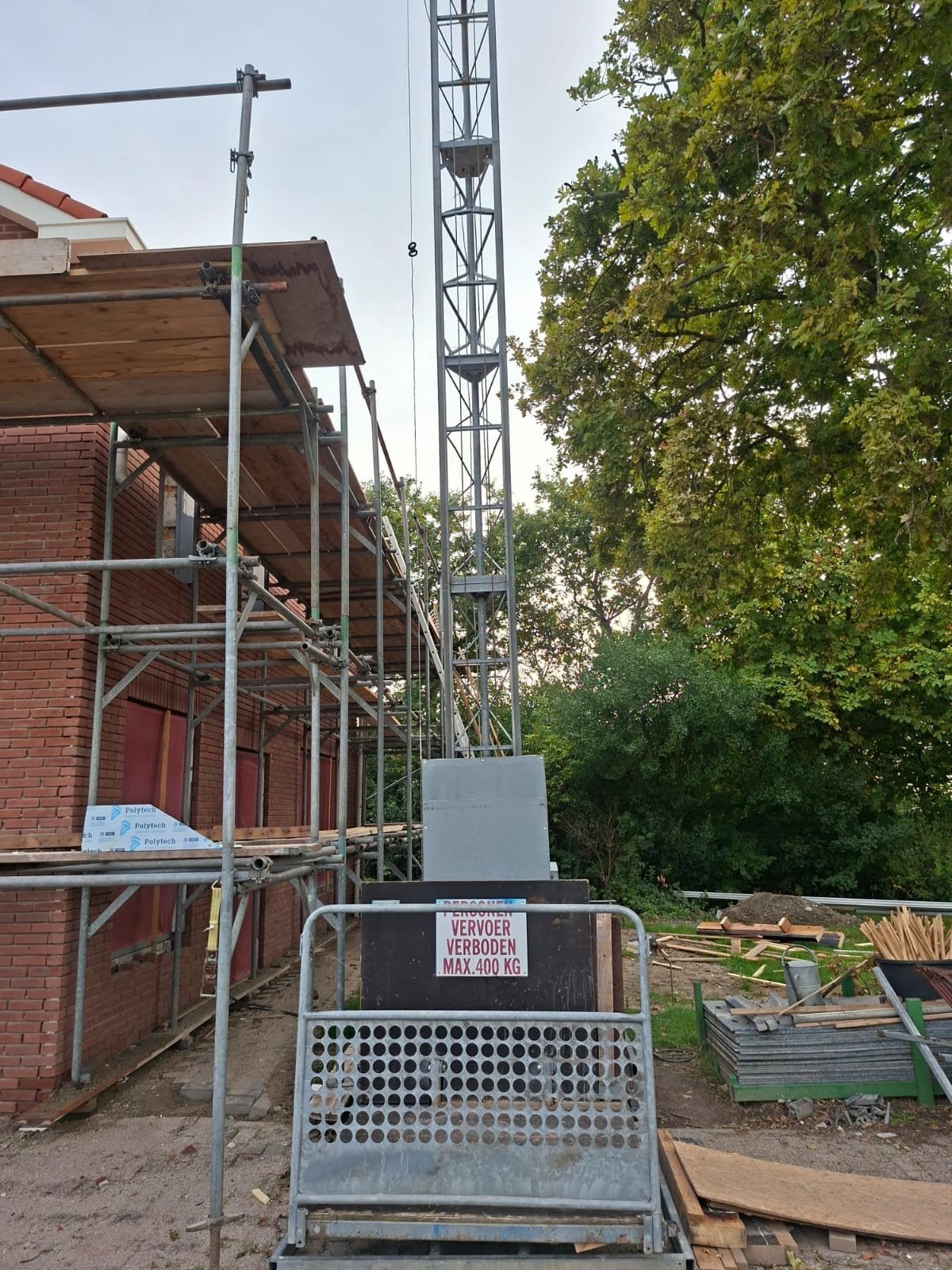 Bouwlift, Doe-het-zelf en Verbouw, Ophalen, Gebruikt, Bouwlift
