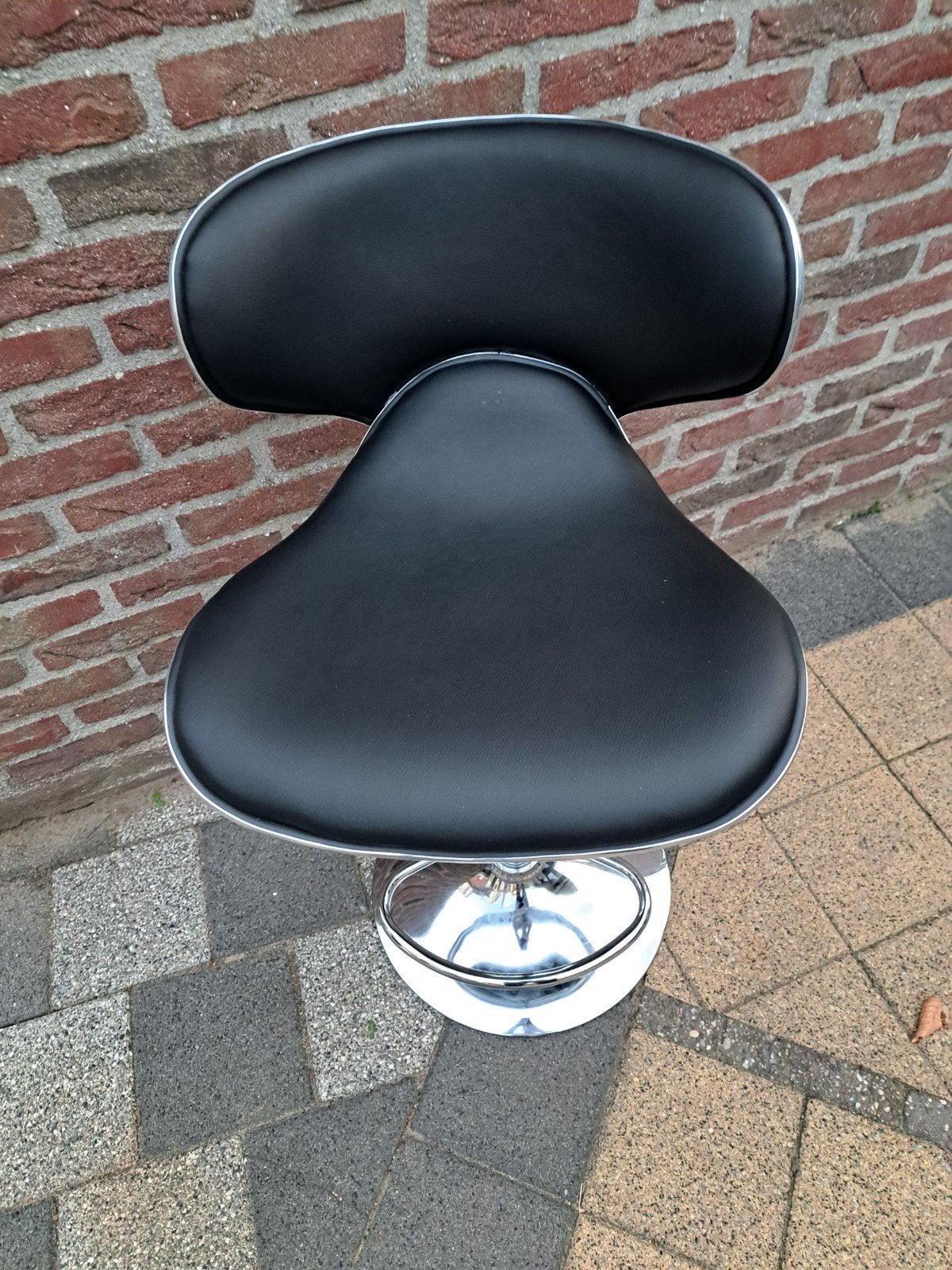 2x Bar kruk Chrome Deluxe Editie, Ophalen, Zo goed als nieuw, 75 tot 100 cm, 50 tot 75 cm