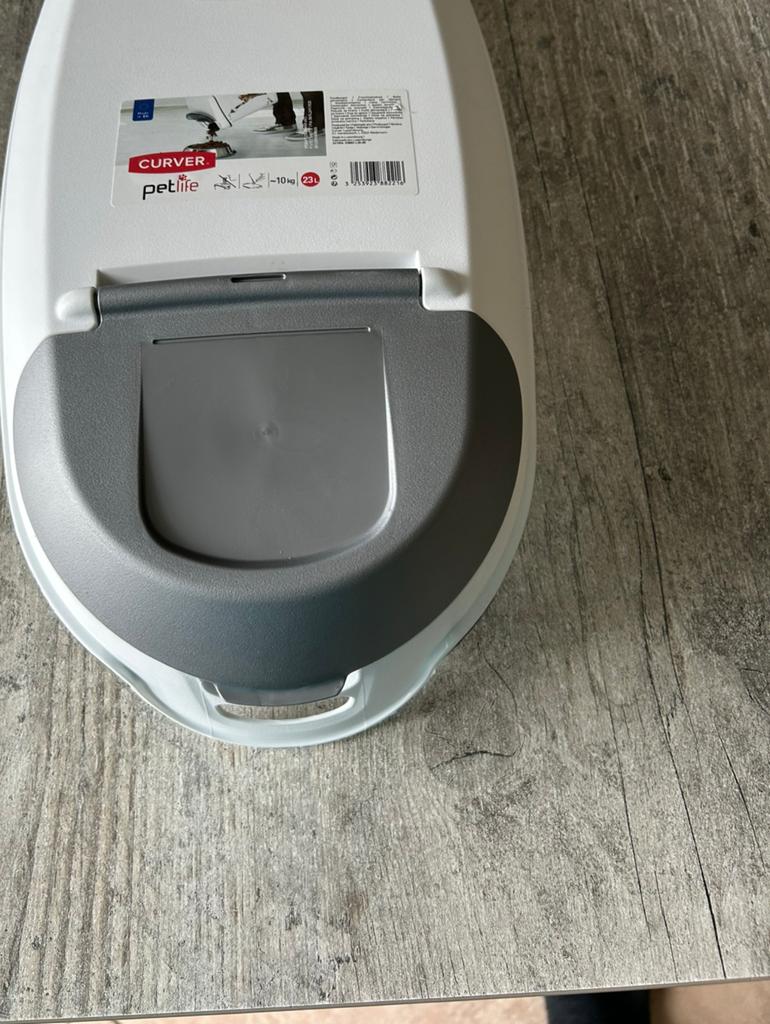 Curver petlive voetselcontainer deksel 10 kg nieuw 23 liter, Ophalen of Verzenden, Nieuw