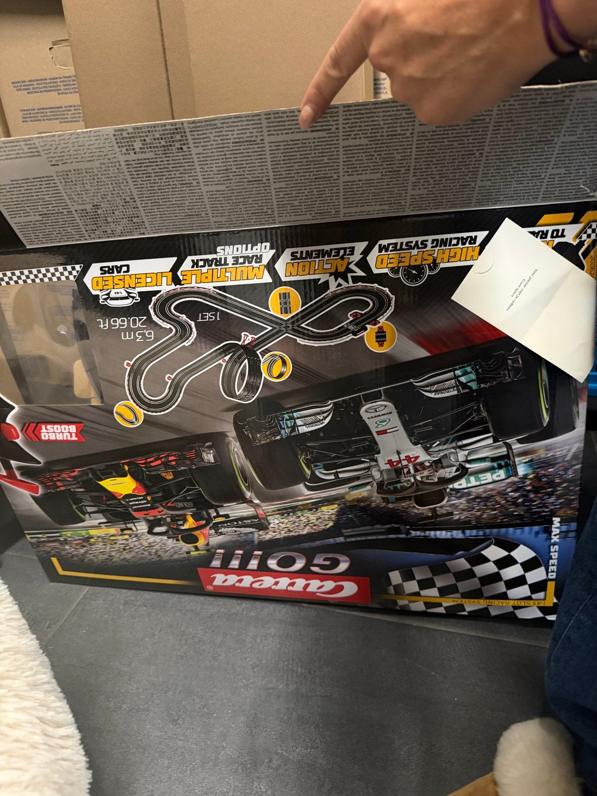 Carrera Racebaan Set (2x) met 4 Auto's, Kinderen en Baby's, Speelgoed | Racebanen, Zelf te bouwen, Carrera, Ophalen of Verzenden
