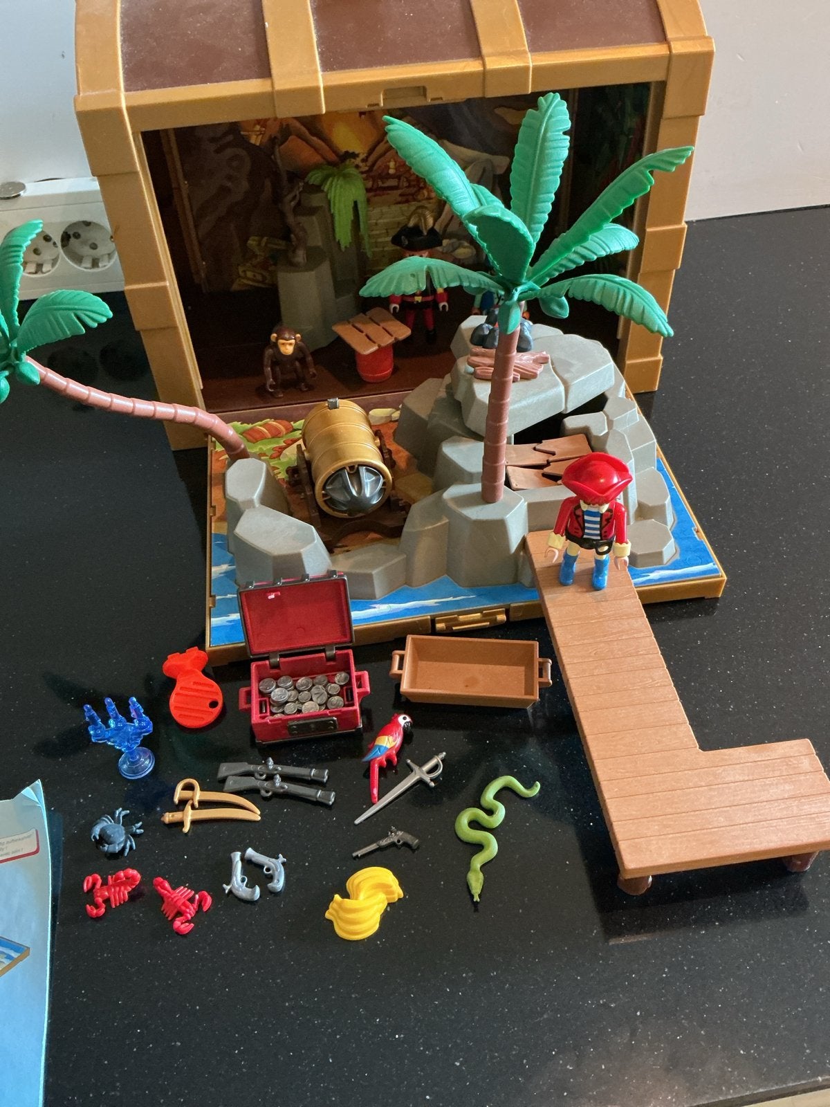 Playmobil Piratenschatkist 4432/5737 met accessoires, Ophalen of Verzenden, Zo goed als nieuw, Jongen of Meisje