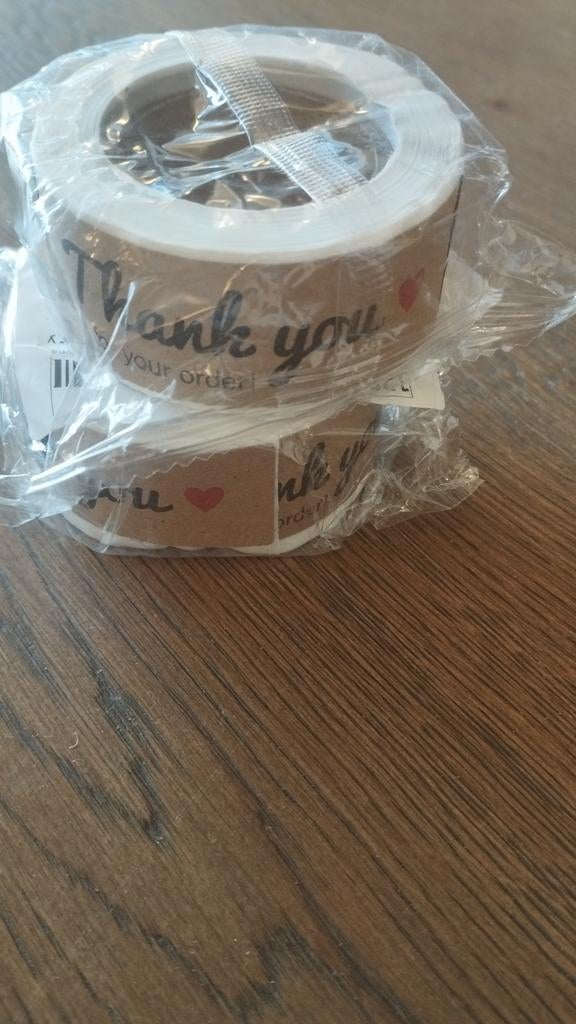 Kado stickers thank you for your order, Ophalen of Verzenden, Nieuw
