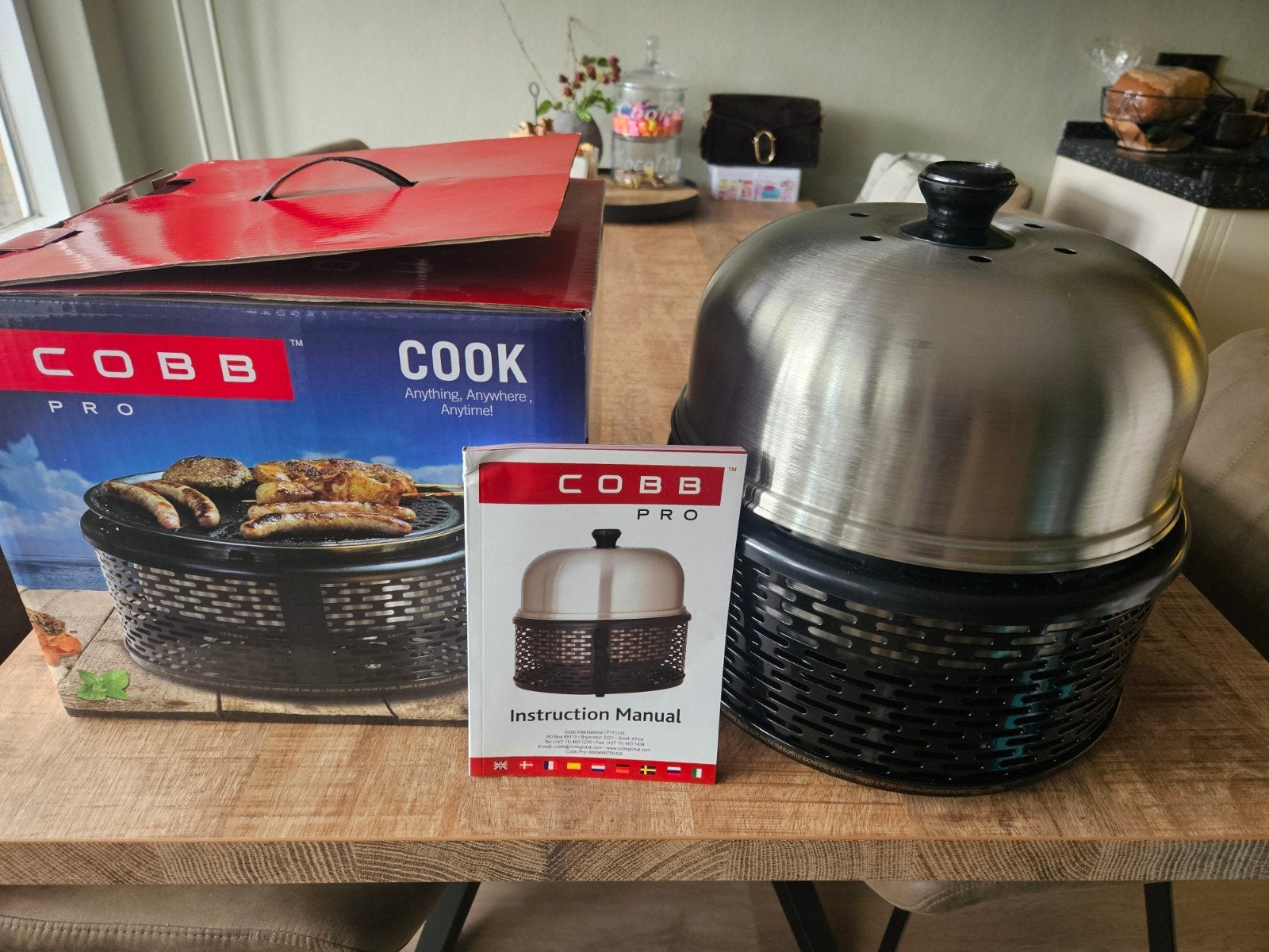 Cobb Pro BBQ - Slechts 1x gebruikt!, Tuin en Terras, Ophalen, Zo goed als nieuw, Cobb