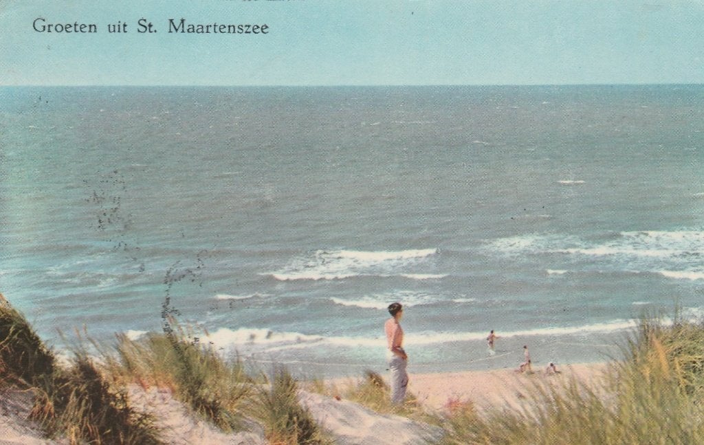 SINT MAARTENSZEE Duin Strand Zee Groeten kl.f., Verzenden, 1940 tot 1960, Gelopen, Noord-Holland