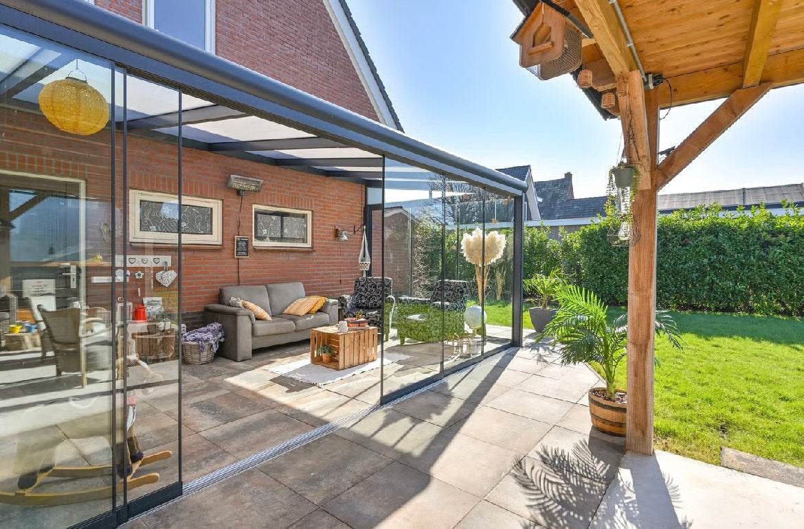 Glazen Veranda / Tuinkamer Gumax 6m x 3m, Ophalen, Zo goed als nieuw, Veranda