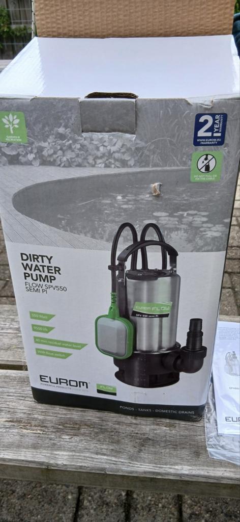 Vuilwater pomp, Ophalen, Nieuw, Dompelpomp