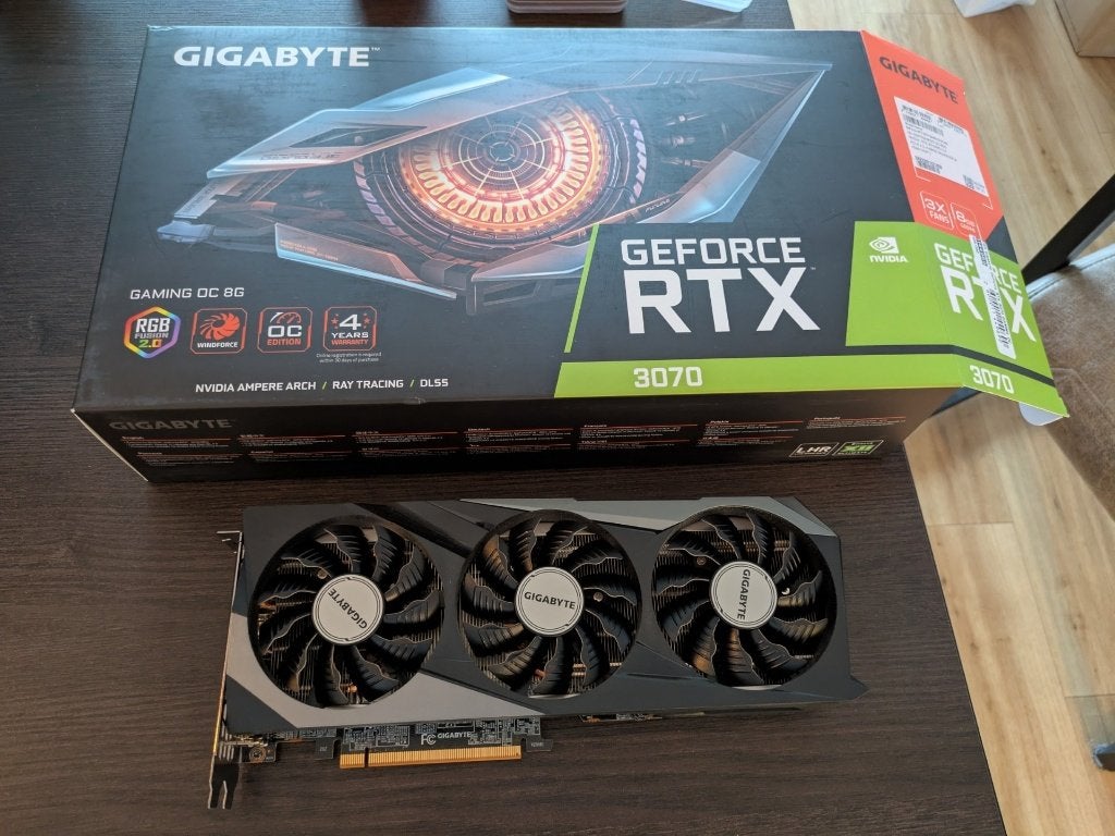 Gigabyte GeForce RTX 3070 Gaming OC 8G Videokaart, Computers en Software, GDDR6, PCI-Express 4, Ophalen of Verzenden, Zo goed als nieuw