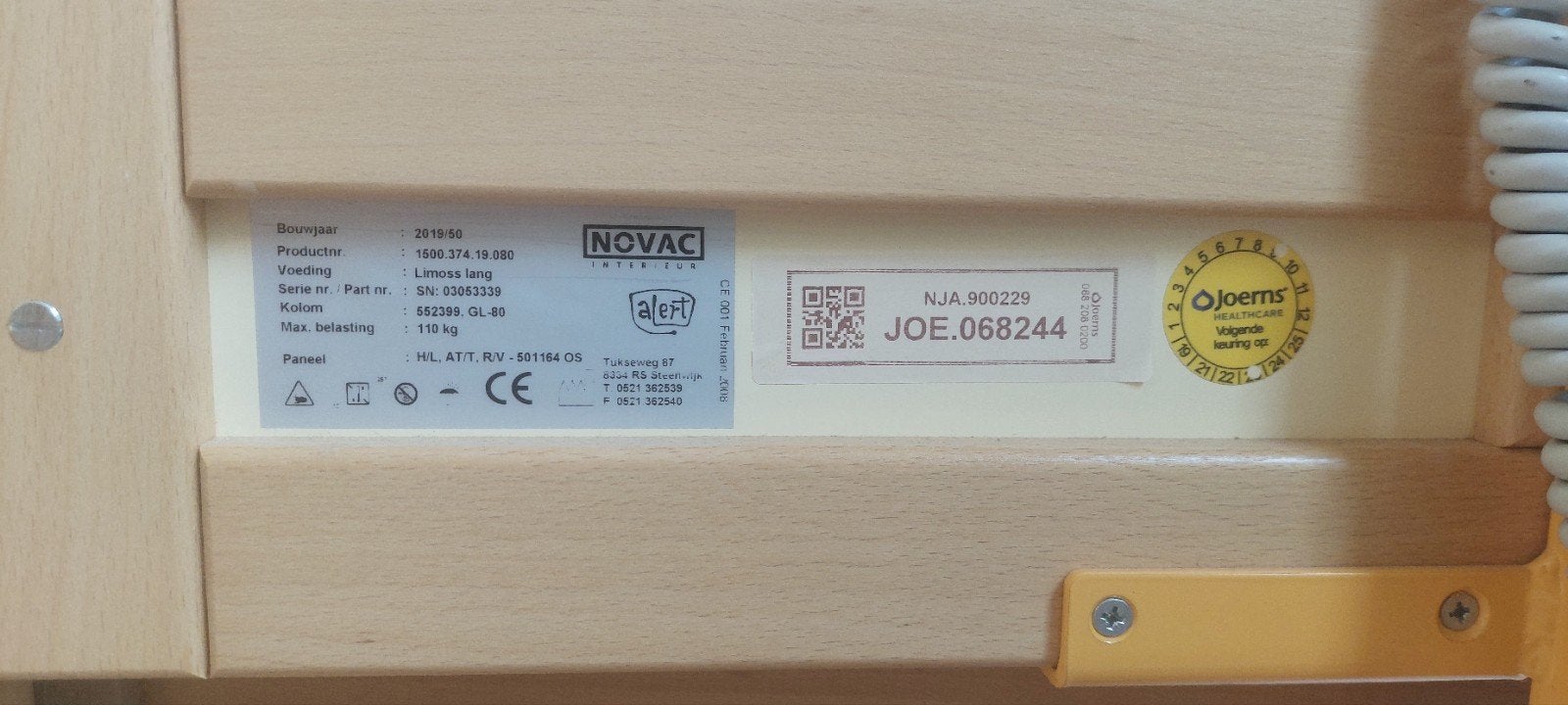 Novac Limoges bed met elektrische verstelling, Ophalen